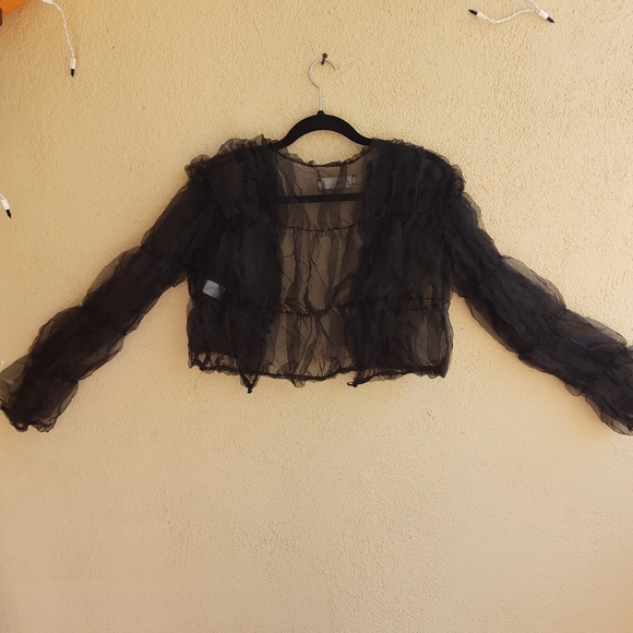 Aethereal Tank Air Sheer Puffed Top Size 4 Organza - Picture 4 of 15